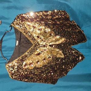 Cool butterfly sequin vest